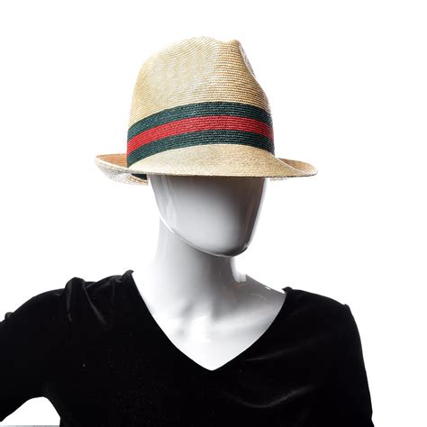 vintage gucci fedora|Fedora Hat Gucci .